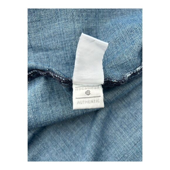 Vintage Rocawear Denim Jacket Women’s 3XL Oversized Embroidered Logo Y2K - Picture 10 of 11